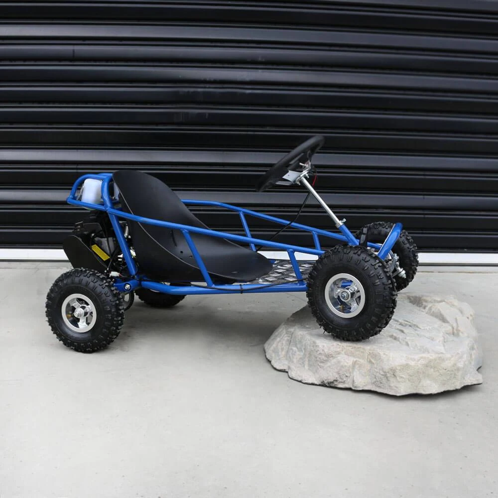 MJM 49cc Automatic 2-Stroke Kids Mini Go Kart - Blue 5 MJM 49cc Automatic 2-Stroke Kids Mini Go Kart - Blue - Image 5