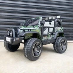 Big 2-Seat Beach-Cruiser 12v Kids Ride-On SUV W/ Remote - Camo