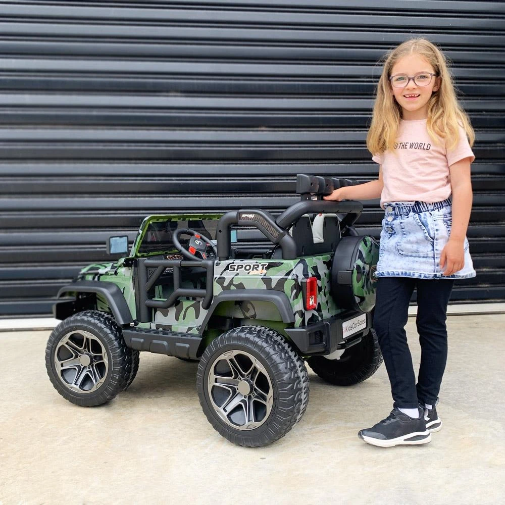 Big 2-Seat Beach-Cruiser 12v Kids Ride-On SUV W/ Remote - Camo 2 Big 2-Seat Beach-Cruiser 12v Kids Ride-On SUV W/ Remote - Camo - Image 2