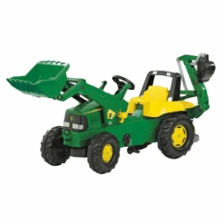 John Deere Rolly Junior Premium Kids Tractor With Loader & Excavator