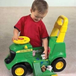 John Deere Sit-N-Scoot Push Activity Tractor -Kids Car Sales John Deere Sit N Scoot Push Tractor Actual Look