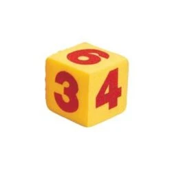 Jumbo 12cm Light Foam Numbered Die 6 Jumbo 12cm Light Foam Numbered Die -Kids Car Sales Jumbo 12cm Light Foam Numbered Dice
