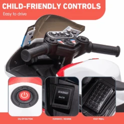 Kahuna BMW 12v HP4 Race Kids Electric Motorbike - Red -Kids Car Sales Kahuna Bmw Hp4 Race Kids Ride on Motorbike In Red 5