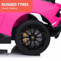 Kahuna Lamborghini 12v Performante Kids Electric Ride On With Remote - Pink -Kids Car Sales Kahuna Lamborghini Performante Kids Electric Ride On Car Remote Control by Kahuna Pink 1