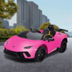 Kahuna Lamborghini 12v Performante Kids Electric Ride On With Remote - Pink -Kids Car Sales Kahuna Lamborghini Performante Kids Electric Ride On Car Remote Control by Kahuna Pink 4
