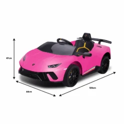 Kahuna Lamborghini 12v Performante Kids Electric Ride On With Remote - Pink -Kids Car Sales Kahuna Lamborghini Performante Kids Electric Ride On Car Remote Control by Kahuna Pink 6
