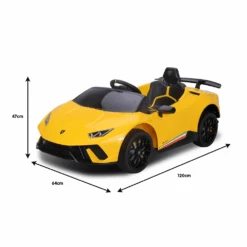 Kahuna Lamborghini 12v Performante Kids Electric Ride On With Remote - Yellow -Kids Car Sales Kahuna Lamborghini Performante Kids Electric Ride On Car Remote Control by Kahuna Yellow 5