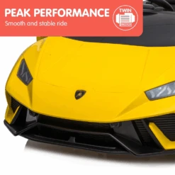 Kahuna Lamborghini 12v Performante Kids Electric Ride On With Remote - Yellow -Kids Car Sales Kahuna Lamborghini Performante Kids Electric Ride On Car Remote Control by Kahuna Yellow 6