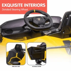 Kahuna Lamborghini 12v Performante Kids Electric Ride On With Remote - Yellow -Kids Car Sales Kahuna Lamborghini Performante Kids Electric Ride On Car Remote Control by Kahuna Yellow 8