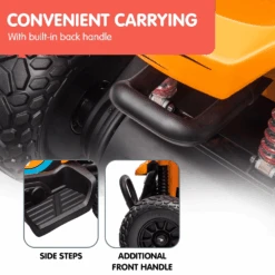 Kahuna Licensed 12v MCL35 McLaren Kids Electric Quad Bike - Orange -Kids Car Sales Kahuna Licensed MCL35 McLaren Kids Toy Ride On Electric Quad Bike Orange 1