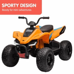 Kahuna Licensed 12v MCL35 McLaren Kids Electric Quad Bike - Orange -Kids Car Sales Kahuna Licensed MCL35 McLaren Kids Toy Ride On Electric Quad Bike Orange 5