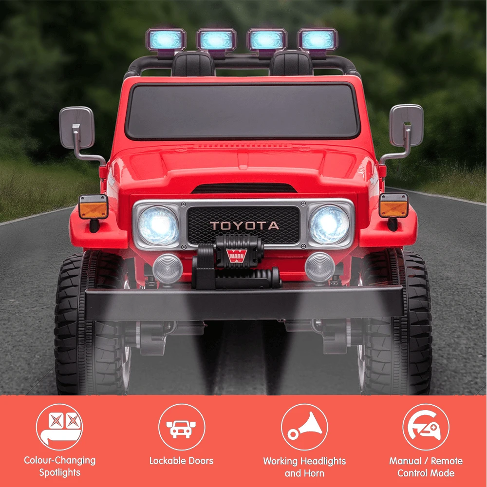 Kahuna Licensed Toyota FJ-40 12v Kids Electric Ride On - Red 11 Kahuna Licensed Toyota FJ-40 12v Kids Electric Ride On - Red - Image 11