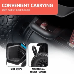 Kahuna Licensed 12v MCL35 McLaren Kids Electric Quad Bike - Black -Kids Car Sales Kahuna MCL35 McLaren Toy Ride On Electric Quad Bike Black 1