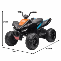 Kahuna Licensed 12v MCL35 McLaren Kids Electric Quad Bike - Black -Kids Car Sales Kahuna MCL35 McLaren Toy Ride On Electric Quad Bike Black 4