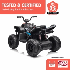 Kahuna Licensed 12v MCL35 McLaren Kids Electric Quad Bike - Black -Kids Car Sales Kahuna MCL35 McLaren Toy Ride On Electric Quad Bike Black 7