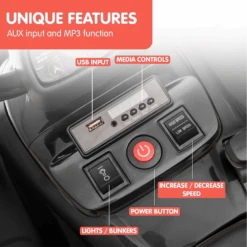 Kahuna Licensed 12v MCL35 McLaren Kids Electric Quad Bike - Black -Kids Car Sales Kahuna MCL35 McLaren Toy Ride On Electric Quad Bike Black 8