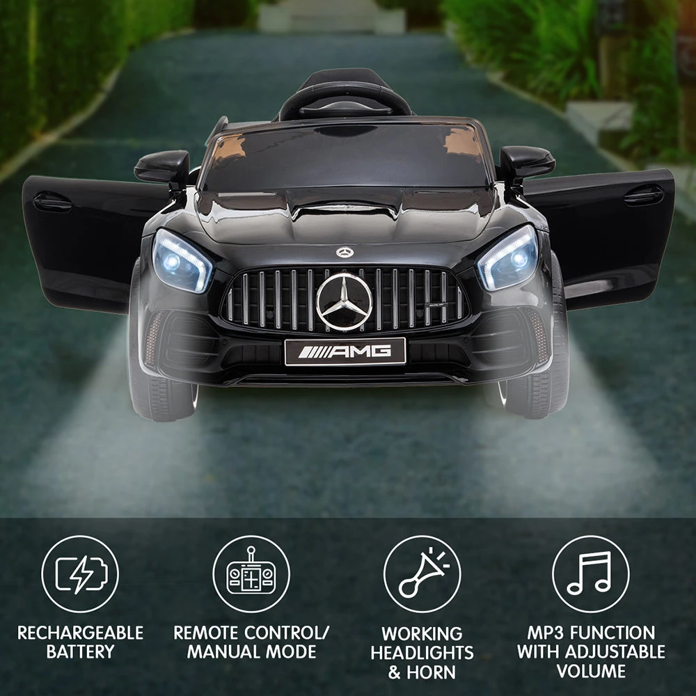 Licensed Mercedes Benz AMG GTR 12v Kids Electric Ride On With Remote - Black 4 Licensed Mercedes Benz AMG GTR 12v Kids Electric Ride On With Remote - Black - Image 4