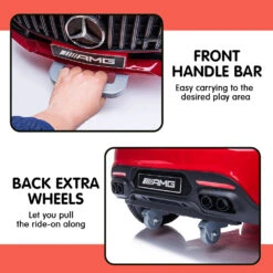Licensed Mercedes Benz AMG GTR 12v Kids Electric Ride On With Remote - Red 17 Licensed Mercedes Benz AMG GTR 12v Kids Electric Ride On With Remote - Red -Kids Car Sales Kahuna Mercedes Benz Licensed Kids Electric Ride On Car Remote Control Red 06