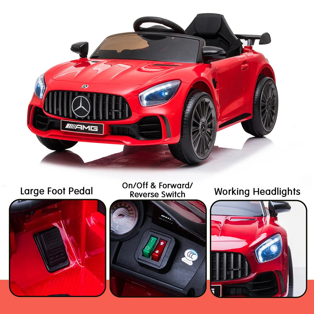 Licensed Mercedes Benz AMG GTR 12v Kids Electric Ride On With Remote - Red 7 Licensed Mercedes Benz AMG GTR 12v Kids Electric Ride On With Remote - Red - Image 7
