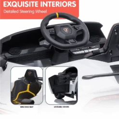 Kahuna Lamborghini 12v Performante Kids Electric Ride On With Remote - White 18 Kahuna Lamborghini 12v Performante Kids Electric Ride On With Remote - White -Kids Car Sales KahunaLamborghiniPerformanteKidsElectricRideOnCarRemoteControlbyKahuna Whit 2