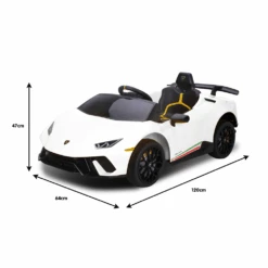 Kahuna Lamborghini 12v Performante Kids Electric Ride On With Remote - White 22 Kahuna Lamborghini 12v Performante Kids Electric Ride On With Remote - White -Kids Car Sales KahunaLamborghiniPerformanteKidsElectricRideOnCarRemoteControlbyKahuna Whit 5