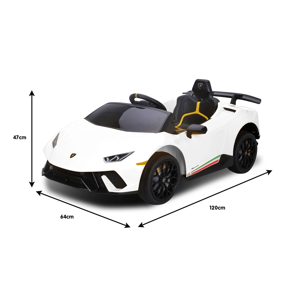 Kahuna Lamborghini 12v Performante Kids Electric Ride On With Remote - White 11 Kahuna Lamborghini 12v Performante Kids Electric Ride On With Remote - White - Image 11
