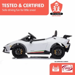 Kahuna Lamborghini 12v Performante Kids Electric Ride On With Remote - White 15 Kahuna Lamborghini 12v Performante Kids Electric Ride On With Remote - White -Kids Car Sales KahunaLamborghiniPerformanteKidsElectricRideOnCarRemoteControlbyKahuna Whit 6