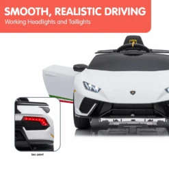 Kahuna Lamborghini 12v Performante Kids Electric Ride On With Remote - White 23 Kahuna Lamborghini 12v Performante Kids Electric Ride On With Remote - White -Kids Car Sales KahunaLamborghiniPerformanteKidsElectricRideOnCarRemoteControlbyKahuna Whit 9