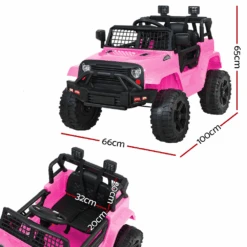 Kids Electric 12v Ride On Jeep With Remote Control - Pink 17 Kids Electric 12v Ride On Jeep With Remote Control - Pink -Kids Car Sales Kids Electric 12v Ride On Jeep with Remote Control Pink 8