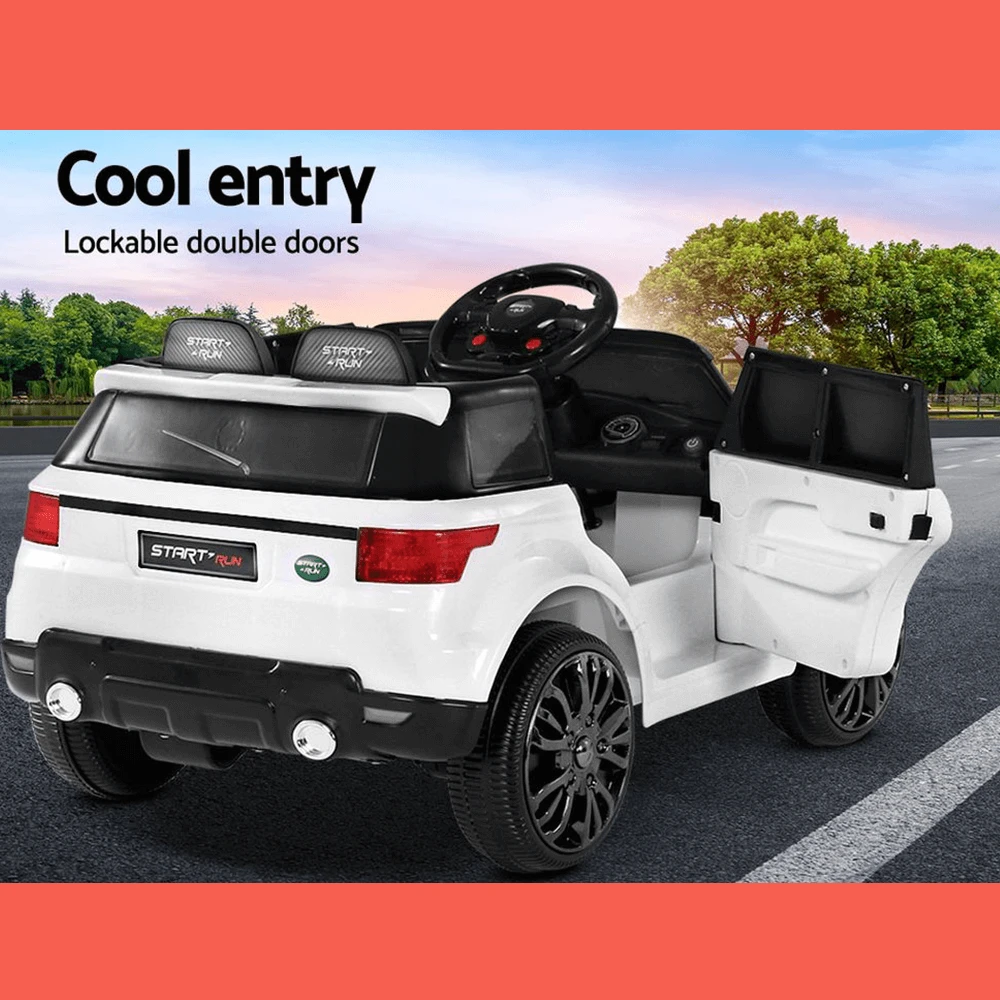 Kids Electric 12v Sports Ride-On Kids Car - White 6 Kids Electric 12v Sports Ride-On Kids Car - White - Image 6