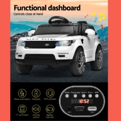 Kids Electric 12v Sports Ride-On Kids Car - White 10 Kids Electric 12v Sports Ride-On Kids Car - White -Kids Car Sales Kids Electric 12v Sports Ride On Kids Car White 4