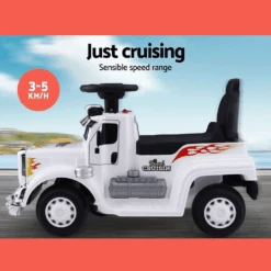 Kids Electric Toy Truck 6v Ride-On Kids Car - White -Kids Car Sales Kids Electric Toy Truck 6v Ride On Kids Car White 02