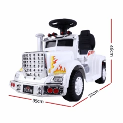 Kids Electric Toy Truck 6v Ride-On Kids Car - White -Kids Car Sales Kids Electric Toy Truck 6v Ride On Kids Car White 10
