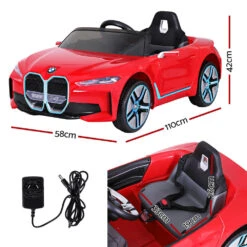 New Aim 12v Licensed I4 BMW Sports Electric Kids Ride On With Remote - Red -Kids Car Sales Kids Ride On Car BMW Licensed I4 Sports Remote Control Electric Toys 12V Red 3