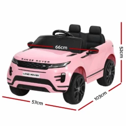 Licensed Land Rover 12V Electric Kids Ride-On Car - Pink -Kids Car Sales Licensed Land Rover 12V Electric Kids Ride On Car Pink 7