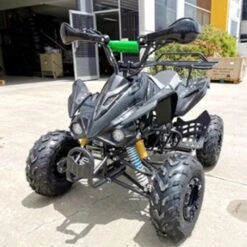 MJM 125cc 3+1 Petrol Powered Kids Sports Quad Bike - Black