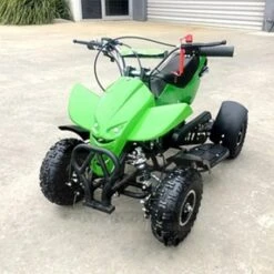 MJM 49cc Petrol Powered 2-Stroke Sports Kids ATV Quad Bike - Green