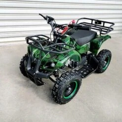 MJM 49cc Petrol Powered 2-Stroke Farm Kids ATV Quad Bike - Green