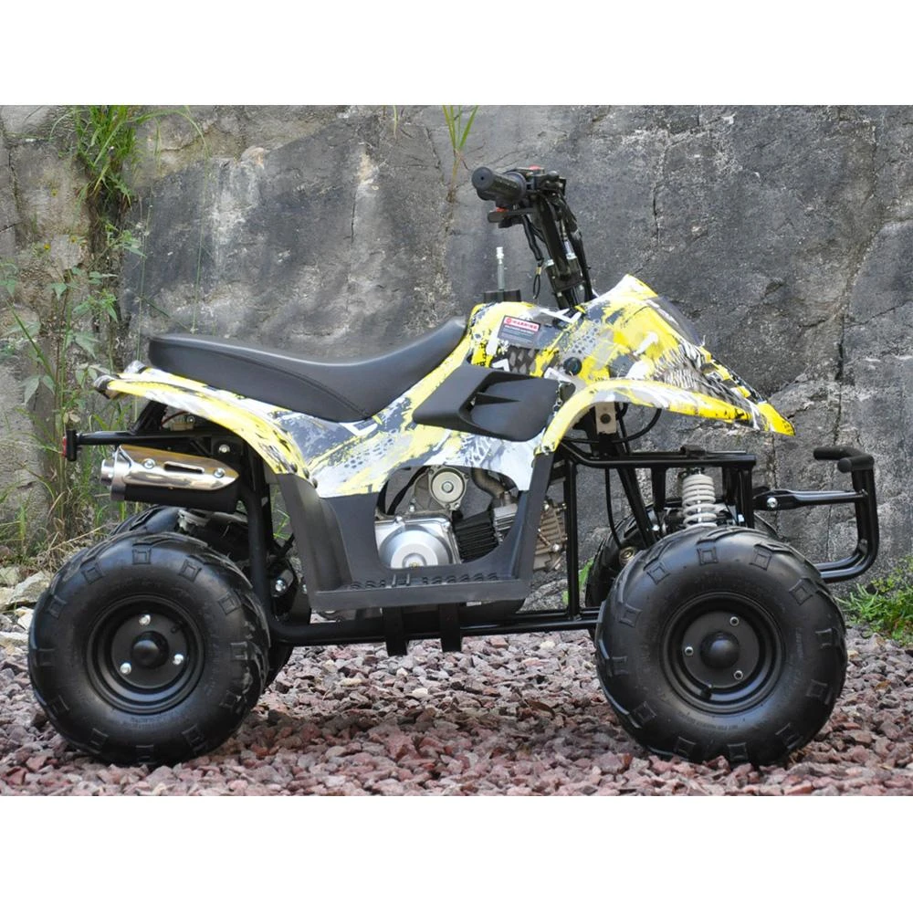Motoworks 110cc Petrol Powered 4-Stroke Sports Kids Quad Bike - Yellow 4 Motoworks 110cc Petrol Powered 4-Stroke Sports Kids Quad Bike - Yellow - Image 4