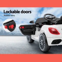 Maserati Inspired 12v Kids Ride On Car - White -Kids Car Sales Maserati Inspired 12v Kids Ride On Car White