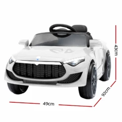 Maserati Inspired 12v Kids Ride On Car - White -Kids Car Sales Maserati Inspired 12v Kids Ride On Car White 7