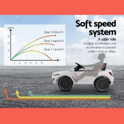 Maserati Inspired 12v Kids Ride On Car - White -Kids Car Sales Maserati Inspired 12v Kids Ride On Car White 9