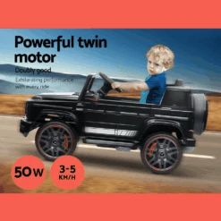 Mercedes Benz AMG G63 Licensed Black 12v Ride-On Kids Car 13 Mercedes Benz AMG G63 Licensed Black 12v Ride-On Kids Car -Kids Car Sales Mercedes Benz AMG G63 Licensed Black 12v Ride On Kids Car 3