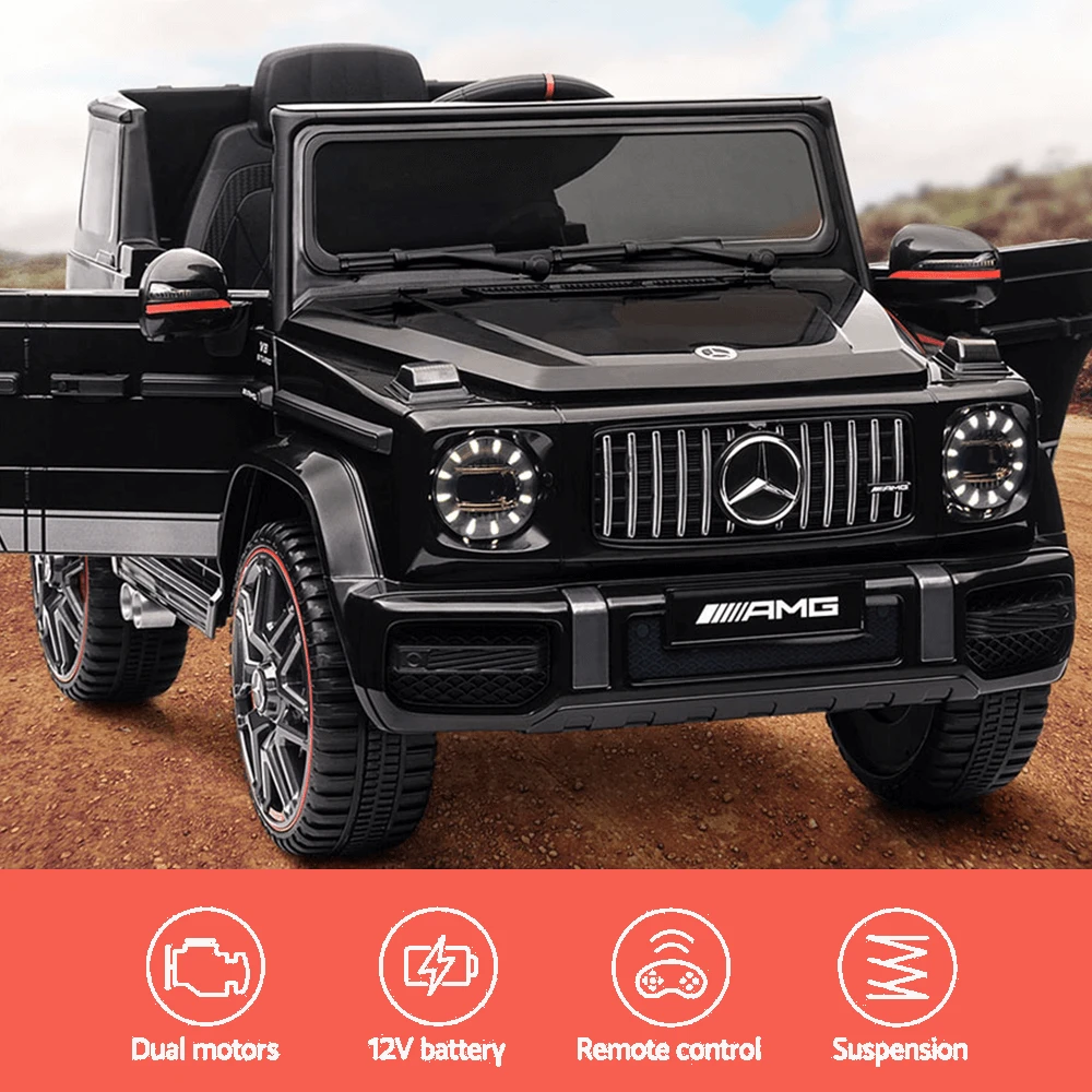 Mercedes Benz AMG G63 Licensed Black 12v Ride-On Kids Car 4 Mercedes Benz AMG G63 Licensed Black 12v Ride-On Kids Car - Image 4