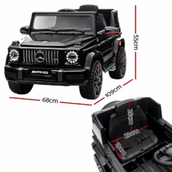 Mercedes Benz AMG G63 Licensed Black 12v Ride-On Kids Car 15 Mercedes Benz AMG G63 Licensed Black 12v Ride-On Kids Car -Kids Car Sales Mercedes Benz AMG G63 Licensed Black 12v Ride On Kids Car 7