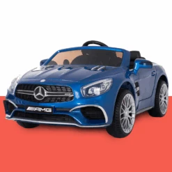 Mercedes SL65 AMG 12v Kids Electric Ride On - Blue -Kids Car Sales Mercedes SL65 AMG 12v Kids Electric Ride On Blue 1