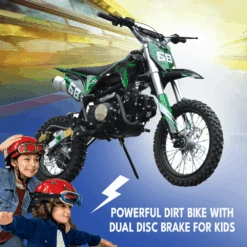 Motoworks 125cc Petrol Powered 4-Stroke 4-Speed Manual Kids Dirt Bike X - Green -Kids Car Sales Motoworks125ccPetrolPowered4 Stroke4 SpeedManualKidsDirtBikeX 1 4ef839e8 04c6 44f5 a5b0 e8a50038067f