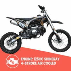 Motoworks 125cc Petrol Powered 4-Stroke 4-Speed Manual Kids Dirt Bike X - Black -Kids Car Sales Motoworks125ccPetrolPowered4 Stroke4 SpeedManualKidsDirtBikeX 2 0c9e76be cc66 445f 9df9 aad8435baabc