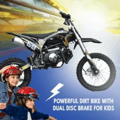 Motoworks 125cc Petrol Powered 4-Stroke 4-Speed Manual Kids Dirt Bike X - Black -Kids Car Sales Motoworks125ccPetrolPowered4 Stroke4 SpeedManualKidsDirtBikeX 3 725a6828 1f9c 4d8e 928a 4b8d6cc03618