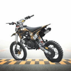 Motoworks 125cc Petrol Powered 4-Stroke 4-Speed Manual Kids Dirt Bike X - Black